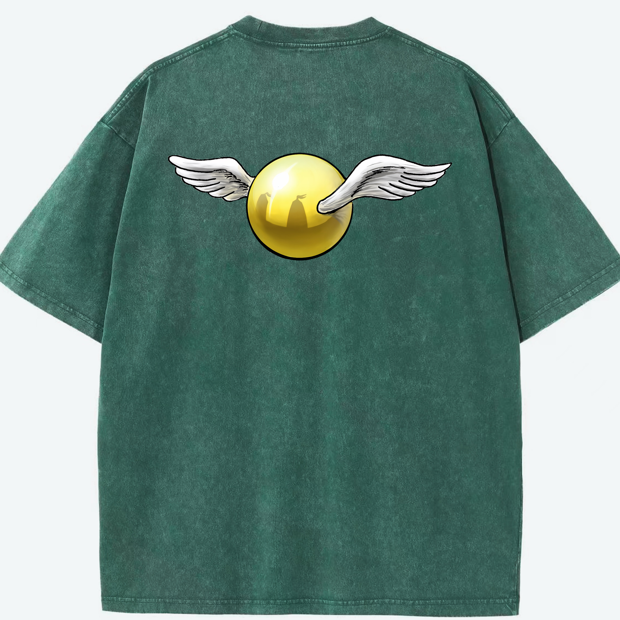 （画像用） Harry Potter ハリー・ポッターシリーズ 綿100% ヴィンテージ風 半袖Tシャツ（背面プリント）